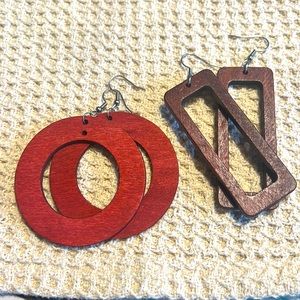 Wood earrings